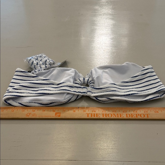 J. Crew Bandeau scrunchie bikini top with O-ring Size L - Picture 8 of 10